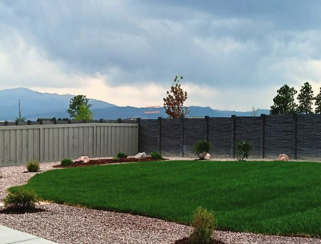 Front yard transformation from unfinished dirt to polished xeriscape with plants and rock

